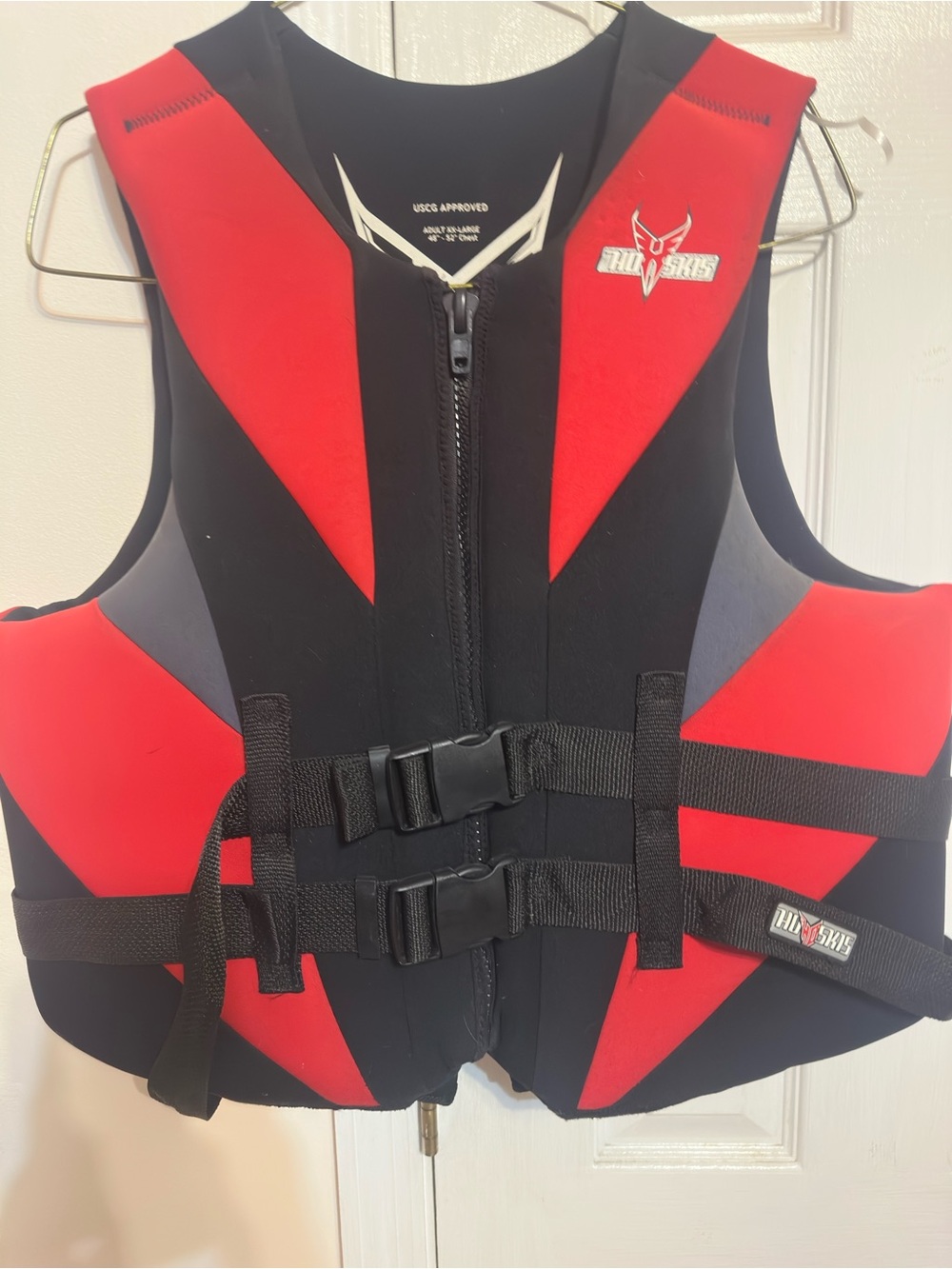 Red and Black Men's Neoprene Life Vest